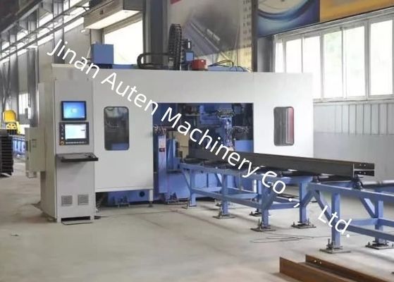 Faixa de Largura 150～1250mm Máquina CNC para Furação, Marcação e Rosqueamento de Vigas H Fuso BT40 Furo Cônico