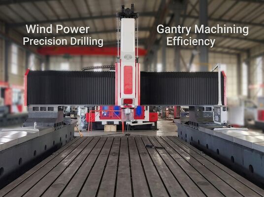 Aplicável à indústria de geração de energia eólica Máquina de perfuração por galpão CNC Modelo PHD4080