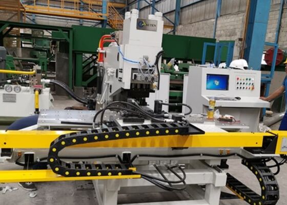 Marcação de perfuração da placa do CNC e máquina de perfuração com capacidade de perfuração de Φ50mm