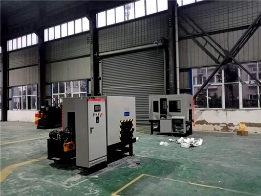 Máquina automática de moagem de raízes de ângulo Auten Modelo GQC250-2Q na indústria de torres de aço