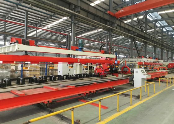 Linha de Máquina de Processamento de Vigas Longitudinais 3 Eixos Manual ou Automático Opcional Máquina de Puncionamento CNC de Chapas e Alimentação por Servomotor