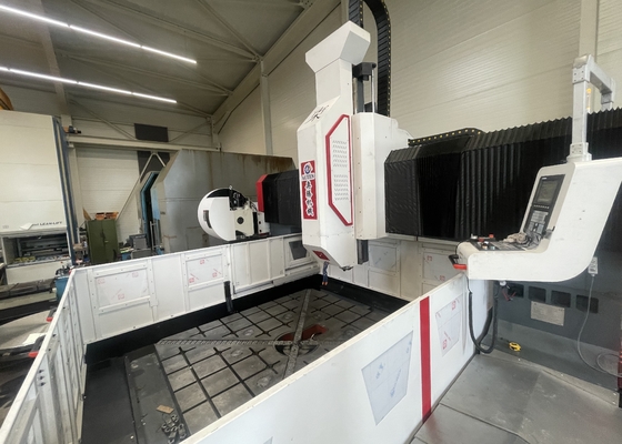 Altura da pórtico 800mm CNC Gantry Machining Máquina de Perfuração de Placas de Flange Cone da Ferramenta BT50
