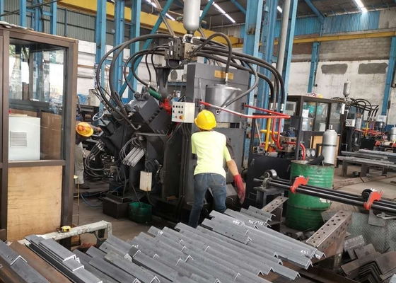 JNC1412 Modelo Punching Marking Cutting CNC Angular Line Machine 630/1000KN Força de punção