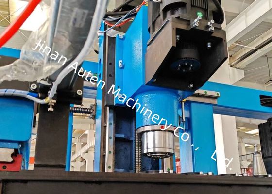 2 KW Servo Motor Perfuração Infeed CNC H-Beam Perfuração Shearing And Tapping Machine Line 500 × 500mm Tamanho