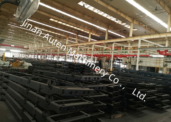 4-9mm espessura da chapa feixe de caminhão linha de produção de perfuramento CNC 4000-12000 mm comprimento da peça de trabalho