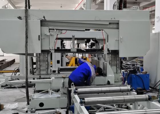 1250x600mm Tamanho máximo Largura X Altura Máquina de perfuração de viga 3D CNC Linha 40mm Diâmetro máximo do buraco