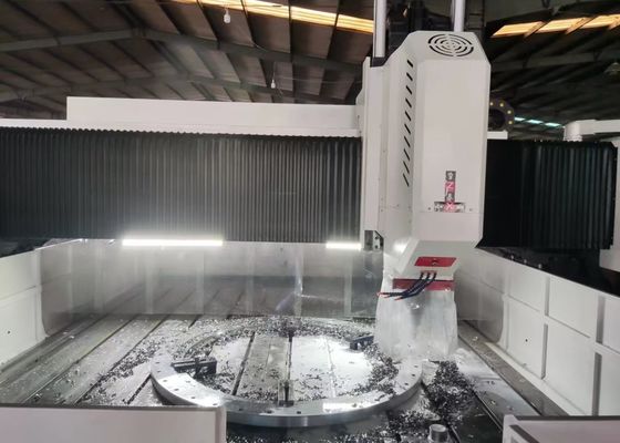 Máquina de Perfuração, Fresagem e Furação CNC para Flanges de Placas com Dimensões da Peça de Trabalho de 4000x1600mm e Altura da Pórtico de 800mm