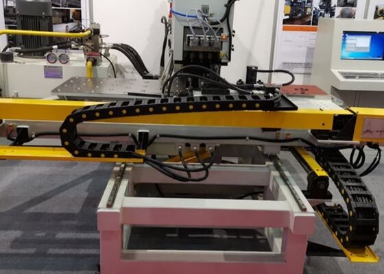 40 mm espessura da chapa de perfuração conexão de torre máquina de perfuração de chapa CNC hidráulica 4 estações de maturação