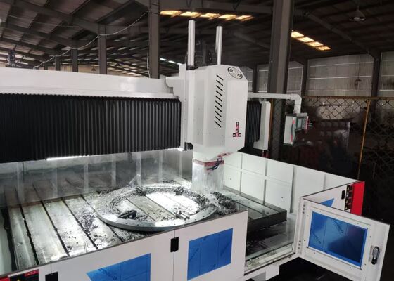 Fabricação de equipamentos petroquímicos Máquina de perfuração automática de troca de ferramentas CNC para a indústria naval