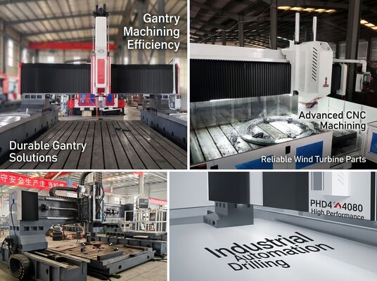 Aplicável à indústria de geração de energia eólica Máquina de perfuração por galpão CNC Modelo PHD4080