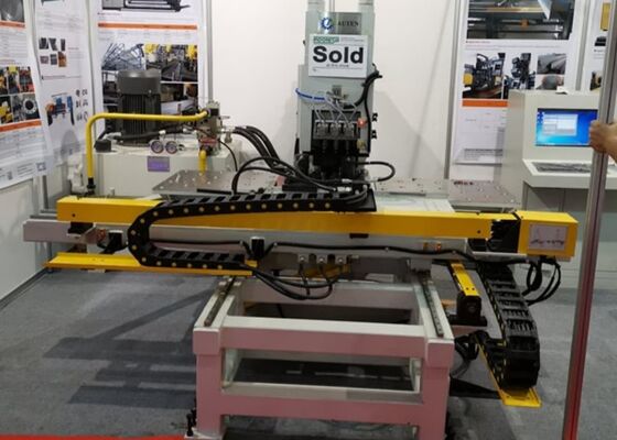 Aplicado à força da marcação da máquina de perfuração 800/1200KN da placa do Cnc da indústria da construção de aço