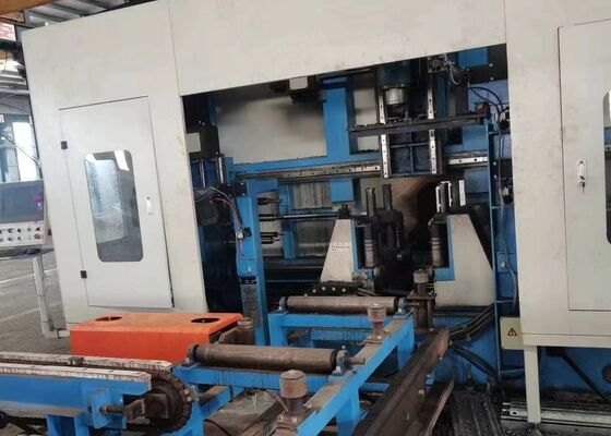 Indústria da construção de pontes CNC linha de máquina de perfuração e serração de vigas para aço de canal