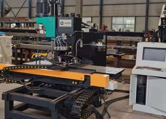 Marcação de perfuração da placa do CNC e máquina de perfuração com capacidade de perfuração de Φ50mm