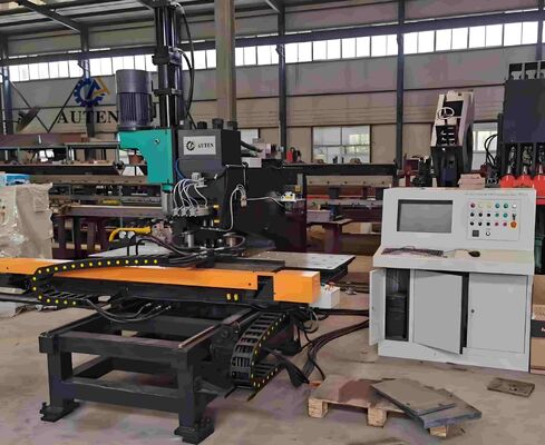 Máquina Eficiente de Furação, Marcação e Puncionamento de Chapas CNC com Integração CAD/CAM