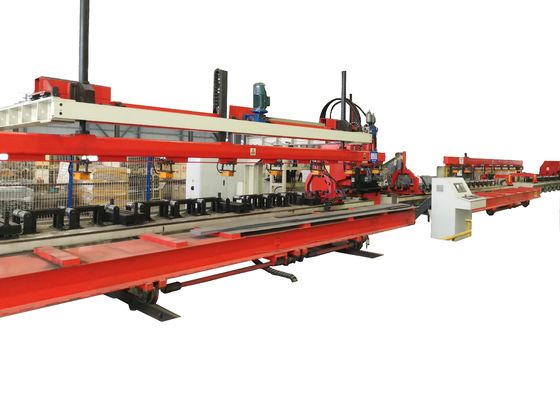 Processamento de chapas de metal 15000x380 mm Tamanho da peça de trabalho 35 toneladas Máquina de perfurar chapas CNC para feixe longitudinal automotivo