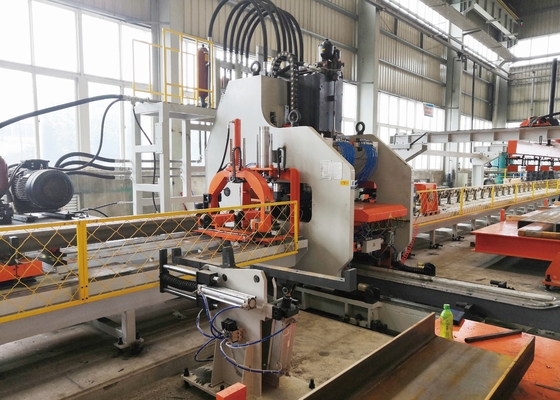 Máquina de Perfuração CNC para Chapa de Viga de Caminhão com Força Nominal de 1200KN, Material com Tração Máxima de 750MPa
