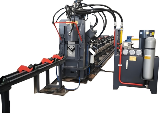 Linha de Puncionamento, Marcação e Corte CNC de Ângulo de Ferro de Alta Precisão para Fabricação de Sistemas de Montagem Solar