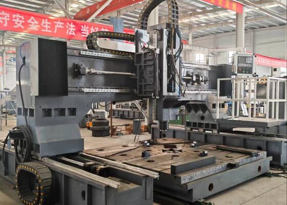 Máquina de perfuração e fresagem CNC de alta velocidade móvel tipo pórtico de tamanho grande com função de rosqueamento