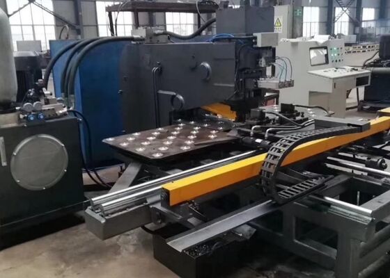 Torre de aço usar placa CNC de punção marcação e máquina de perfuração 1000/1200KN força de punção