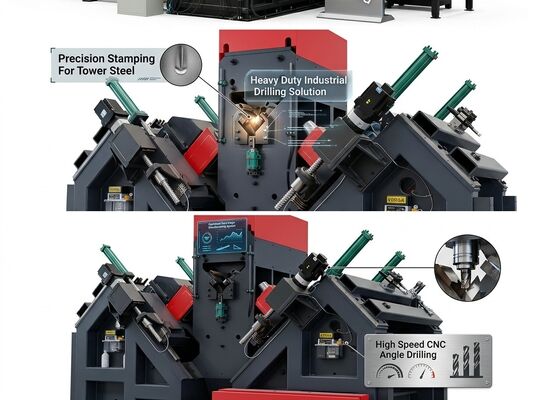 Modelo JNC2532 Linha de processamento de marcação de perfuração de aço por CNC com canal de alimentação