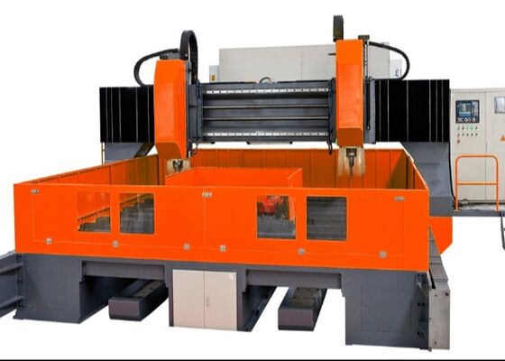 Máquina de perfuração e fresagem de chapas CNC de uso industrial com transportador de chips