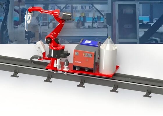 Robô de Soldagem de Trilho Ortogonal com Envergadura de 2010mm para Viga de Ponte e Coluna de Aço Perfil H