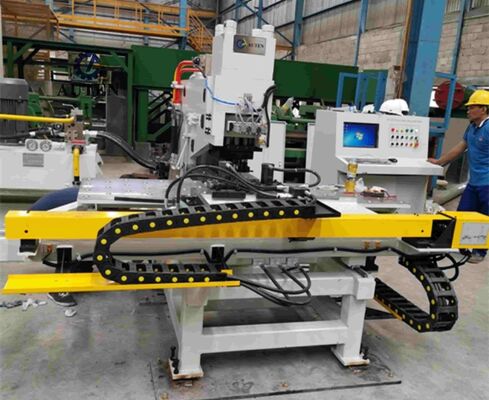 Máquina de perfuração e marcação de chapas CNC de alta velocidade com processamento integrado