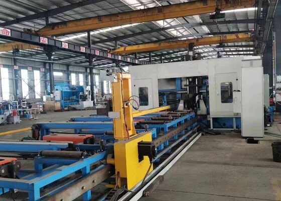 Modelo BHD1250C CNC H Beam Drilling Sawing and Shearing Machine Line BT40 Espinha principal