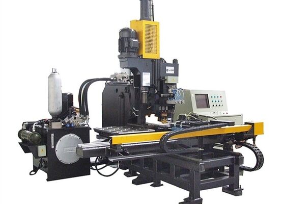 Máquina de perfurar e marcar chapas CNC com três estações de matriz para chapas de aço