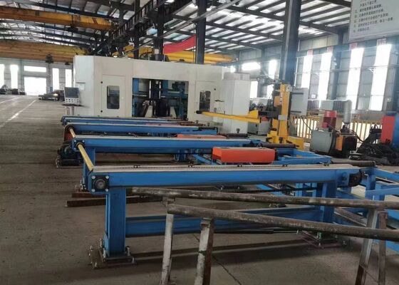 Linha de Máquina de Furação de Vigas CNC BHD700/3 para Aço Perfil H Equipado com Três Fusos